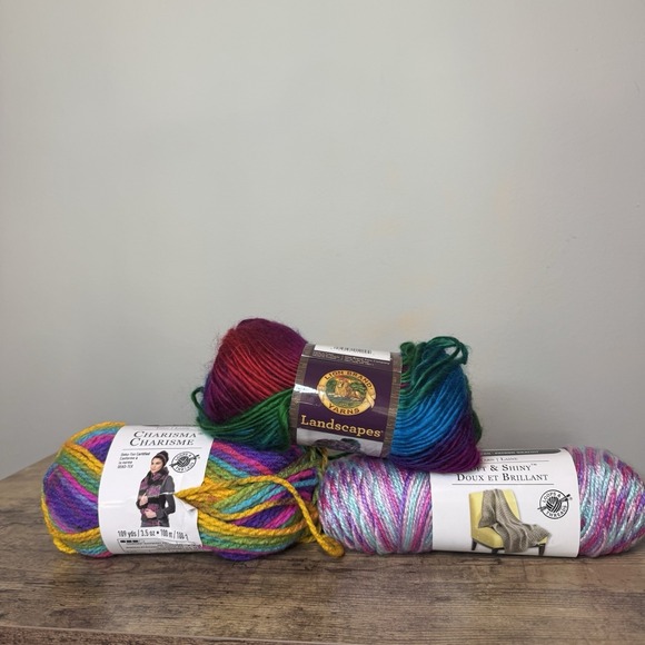 Yard Laine, Lion Brand, Charisma Charisme Other - Yarn Lot Of Lion Brand, Yarn Laine, Charisma Charime Yarn Multicolor